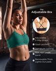 Adjustable Bra – Emerald Green
