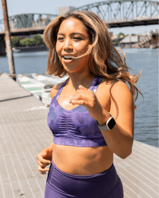 Y back top sports bra