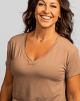Hello Sunshine UPF V-Neck – Just Brew It