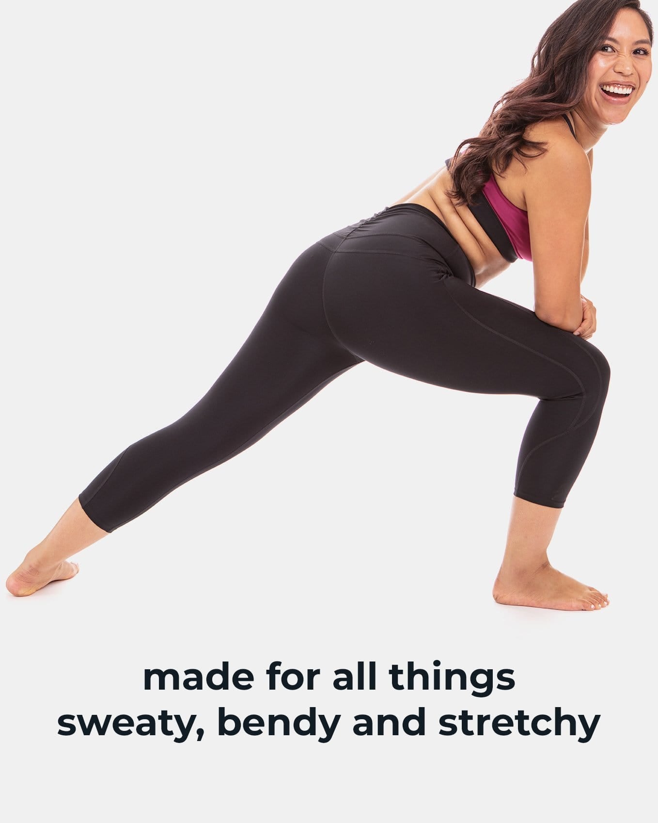 Squeeze Play High-Waist Capri ā Booya Black