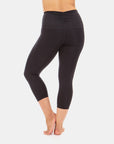 Squeeze Play High-Waist Capri ā Booya Black