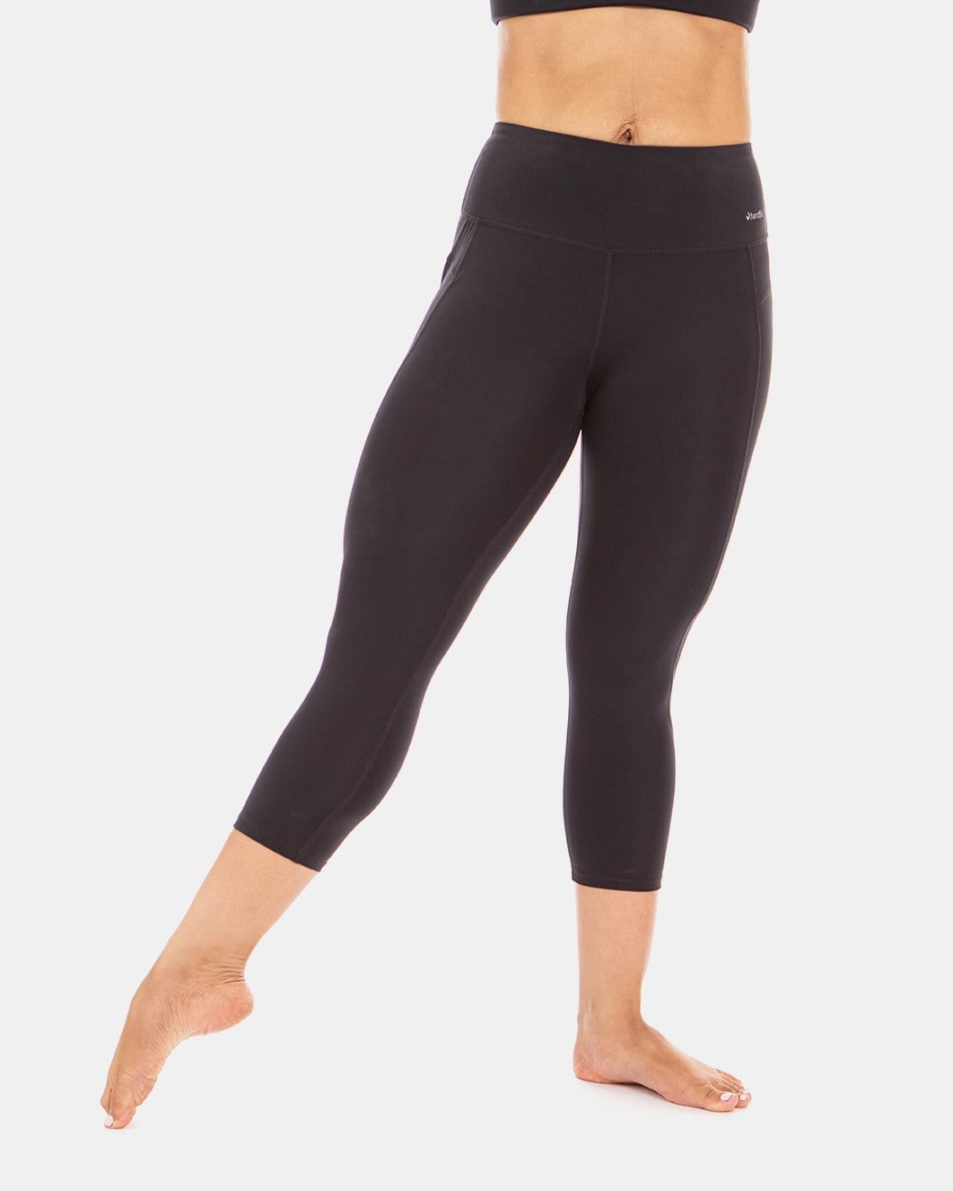 Squeeze Play High-Waist Capri ā Booya Black