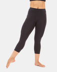 Squeeze Play High-Waist Capri ā Booya Black