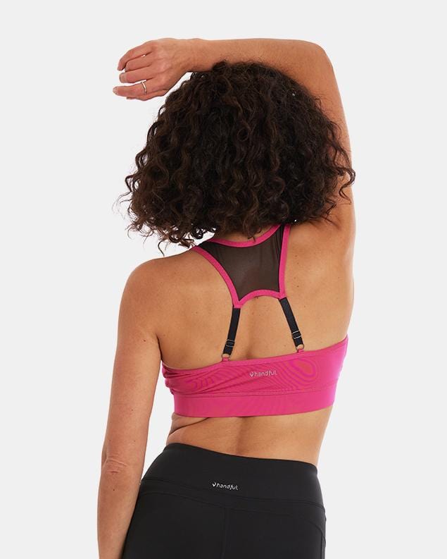 Handful The Closer, Zip Front Sports Bra with Removable Pads, Racerback  Bra, Post Surgery Front Closure Bra : : Clothing, Shoes &  Accessories