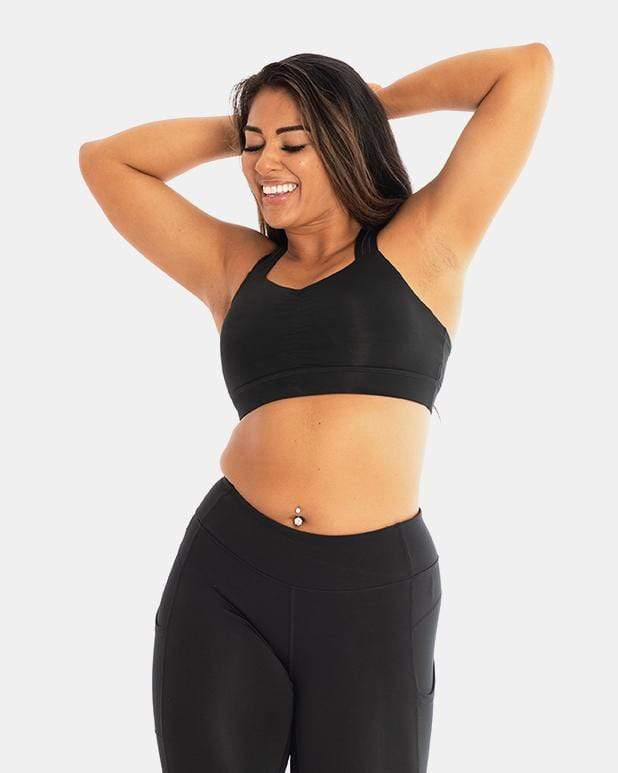 Compression Crop Criss Cross Pants With Super Hiney Trainer™ Built
