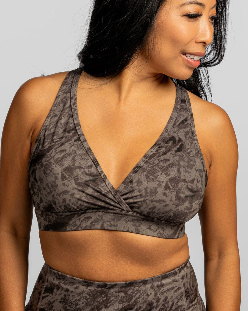 Women's Keyhole Bra in Sport Grey Made With Recycled Nylon – Wear One's At