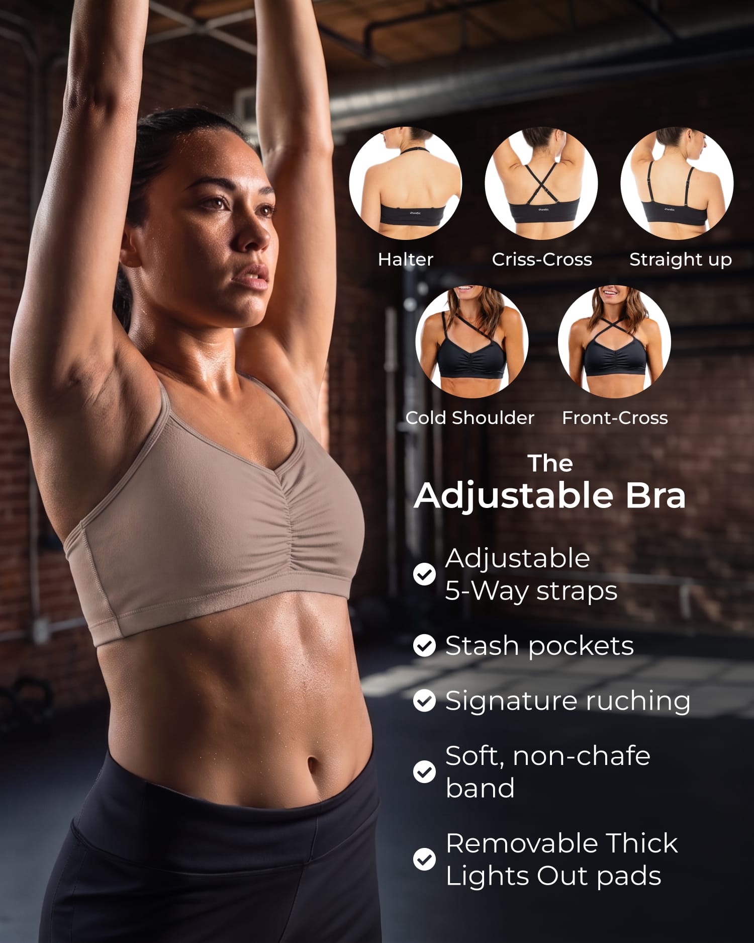 Adjustable Bra – Just Brew It (Latte Brown)