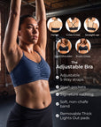 Adjustable Bra – Night Swim Navy