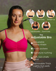 Adjustable Bra – Battle Cry Pink