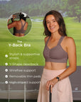 Y-Back Bra – Magnetic Gray