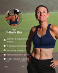 Y-Back Bra – Night Swim Navy