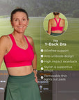 Y-Back Bra – Battle Cry Pink