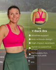 Y-Back Bra – Battle Cry Pink