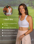 Y-Back Bra – No Headlights White