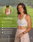 Y-Back Bra – No Headlights White