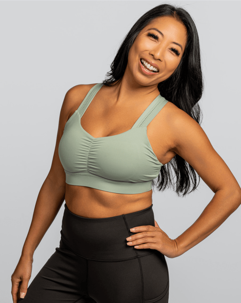 Mint top sports bra