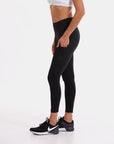 Wi-Thi Mid-Rise Pocketed Legging – Booya Black