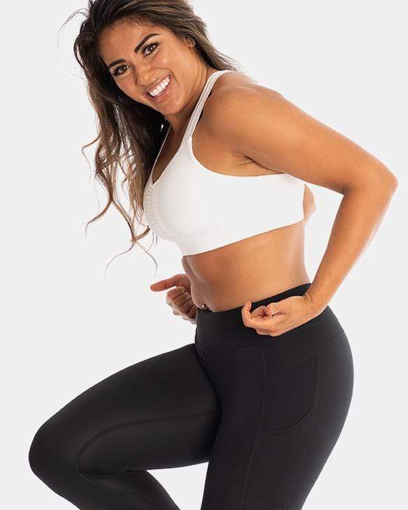 Y Back Sports Bra | High Impact Sports Bra For C & D Cups | Handful