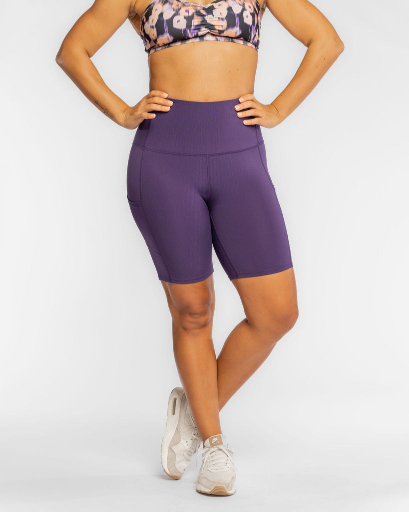 Hi Five Bike Short in Recycled Poly (5 High Waist, Side Pockets
