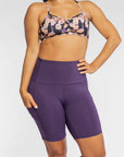 Hi Five High-Waisted Biker Short – Purple Craze