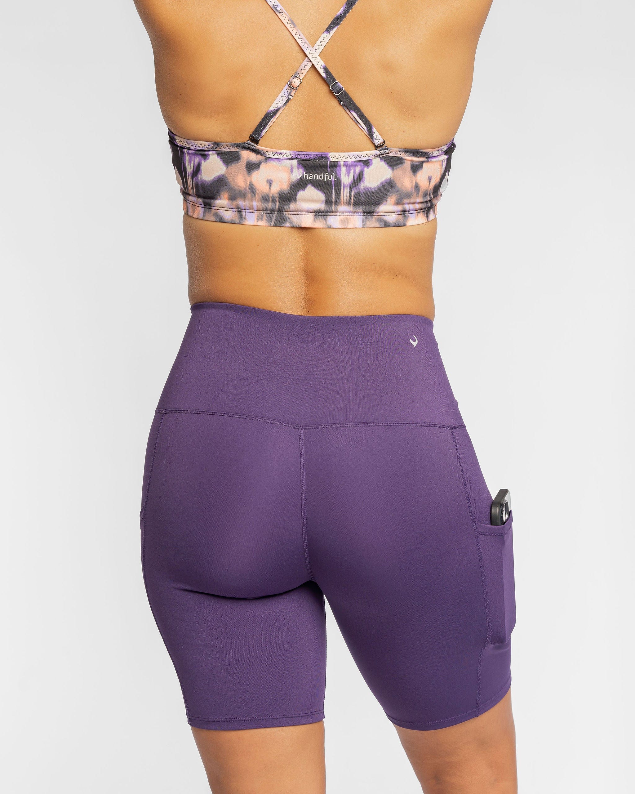 ズンバ Zumba Out Loud High Waisted Biker Shorts Navy/Purple Z1B000541_NYPR_0080.jpg?v=